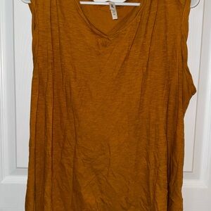 Pact Women's Sleeveless V-Neck Tank Top - Mustard Gold